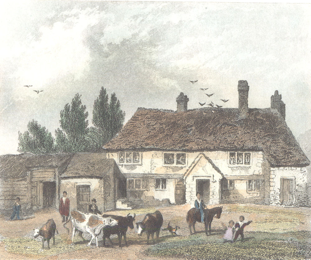 LANCASHIRE. Birth place of Sir Robert Peel. Blackburn. Dugdale 1835 old print